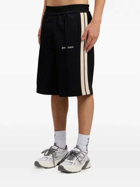 Pantaloni scurți Palm Angels cu autograf negru