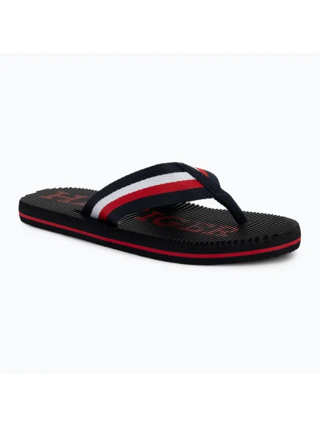 Мъжки джапанки Tommy Hilfiger Massage Beach Sandal desert sky синьо