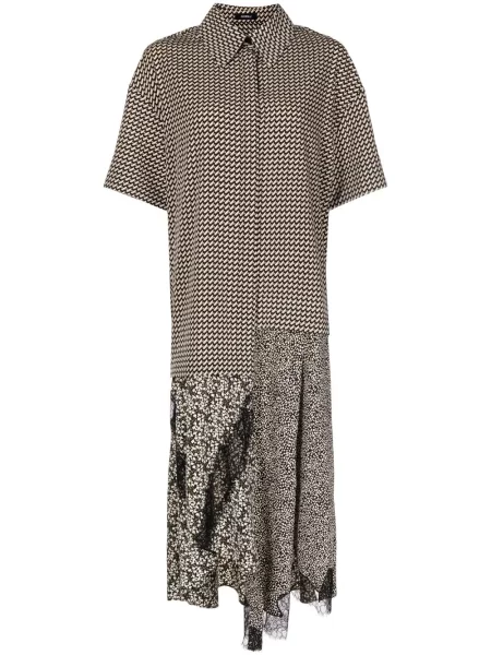 Sukienka Goen.j koronkowa garniturowa czarna