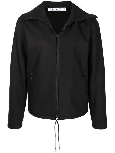 Geacă Off-white cu broderie alb