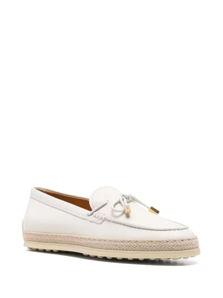 Pantofi loafer Tod's din piele alb