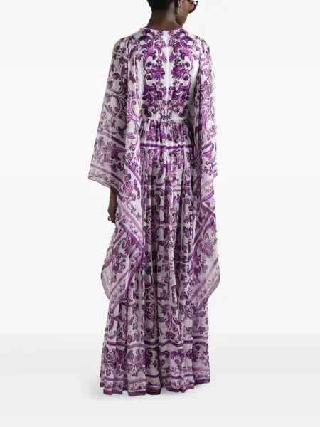 Raštuotas kostiumas suknele Dolce & Gabbana violetinė