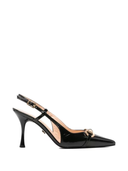 Pantofi cu toc Sergio Moretti Firenze slingback negru