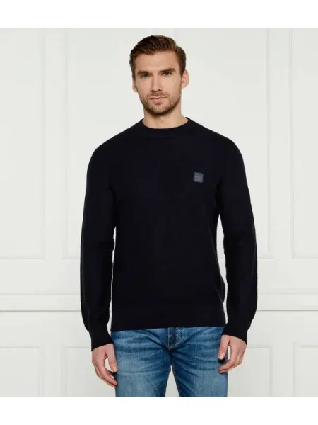 BOSS ORANGE Pulover Anion_S cu adaos de cașmir portocaliu