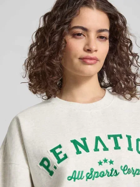 Bluza z wyhaftowanym logo i okrągłym dekoltem P.e Nation