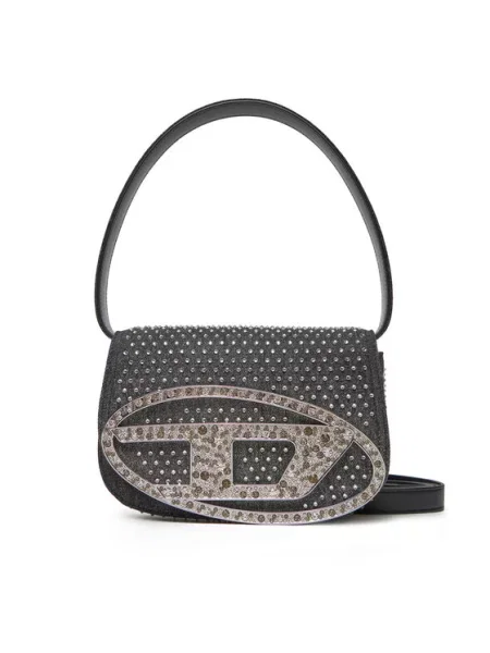 Ročna torba Diesel črna