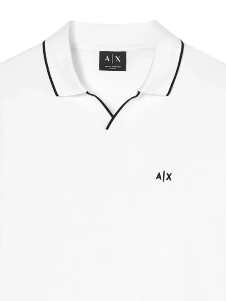 Hímzett pólóing Armani Exchange fehér