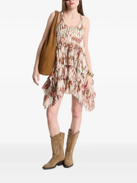 Rochie mini Allsaints cu pene