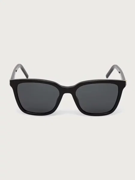 Saint Laurent ochelari de soare pătrați pentru femei negru