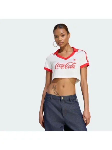 KOSZULKA ADIDAS X COCA-COLA CROPPED biała