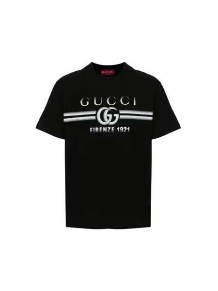 Koszulka Gucci z logo czarna