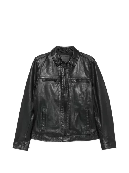 Geanta de piele Allsaints negru