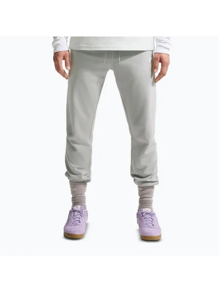 Pantaloni pentru bărbați Nike Club French Terry Joggers light smoke grey/light smoke grey/white alb