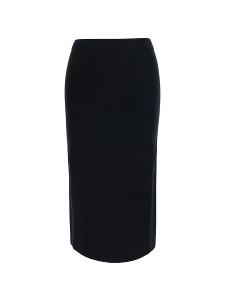 Fustă midi Max Mara tricotate negru