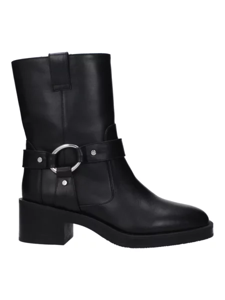 Botki Stuart Weitzman skórzane czarne