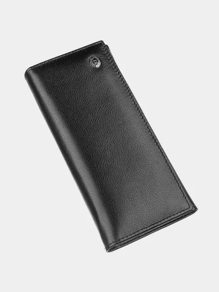 ST Leather Accessories Гаманець Шкіра чорний