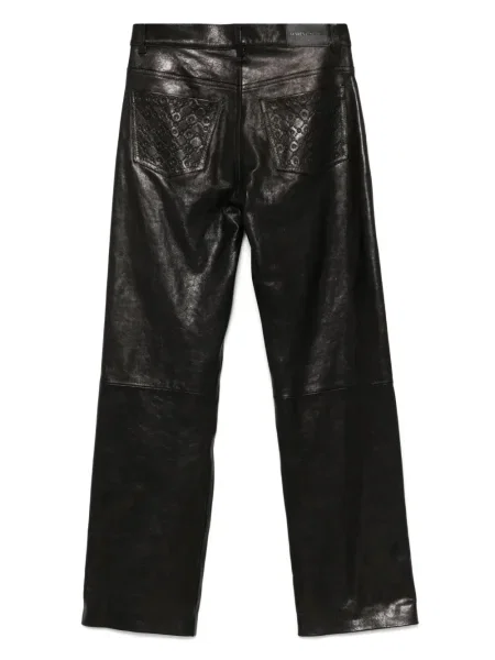 Pantaloni Marine Serre din piele negru