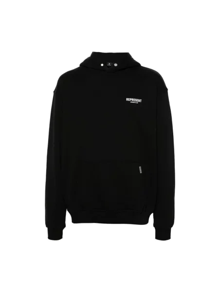 Bluza z kapturem Represent z kapturem z nadrukiem czarna