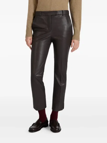 Pantaloni Slowear din piele maro