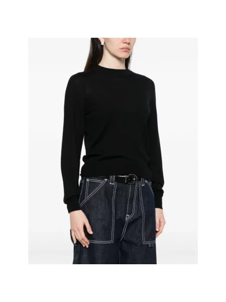 Sweter Ami Paris wełniany czarny