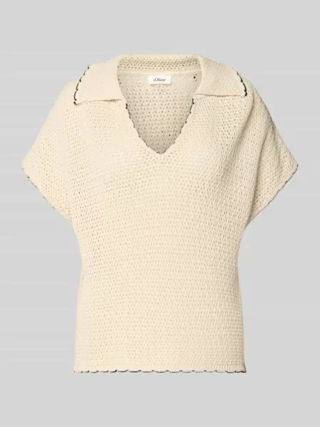 Bezrękawnik o kroju regular fit z kołnierzykiem polo S.oliver Red Label