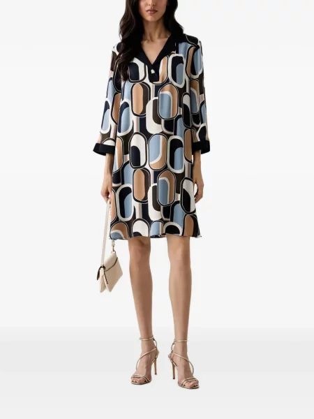 Rochie Joseph Ribkoff cu imagine cu imprimeu geometric albastru