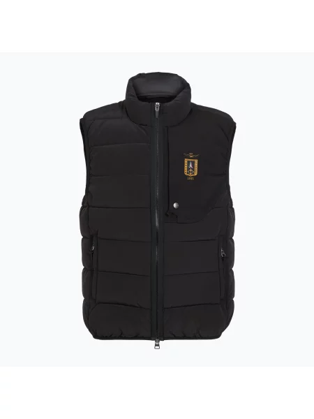 Vestă pentru bărbați Bezrękawnik Aeronautica Militare jet black negru
