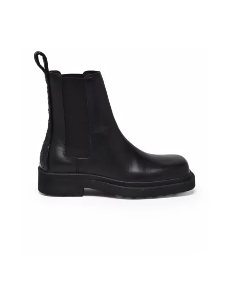 Botki Bottega Veneta skórzane czarne