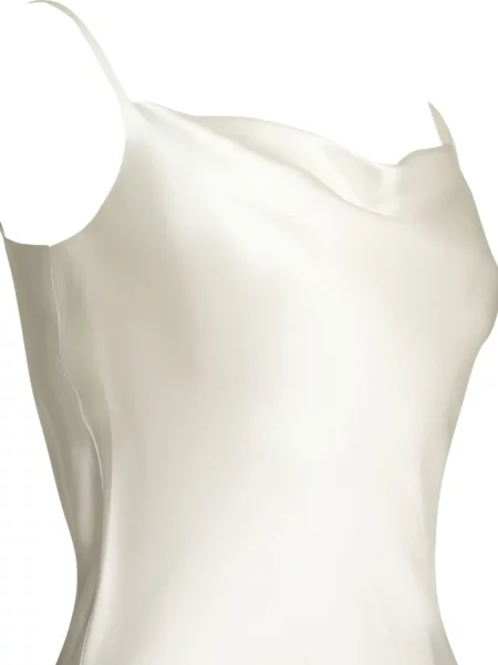 Rochie maxi Sleep No More de mătase gri
