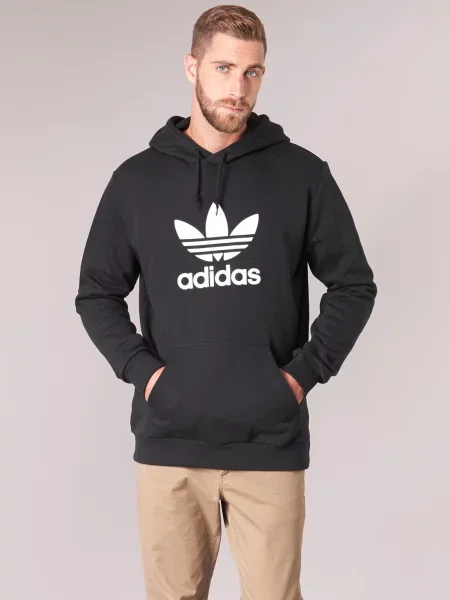 Majica s kapuljačom Adidas crna