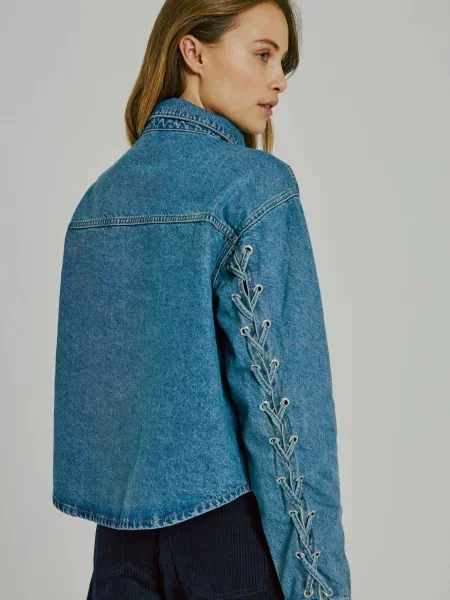 NORR Tricou Kenzie denim albastru
