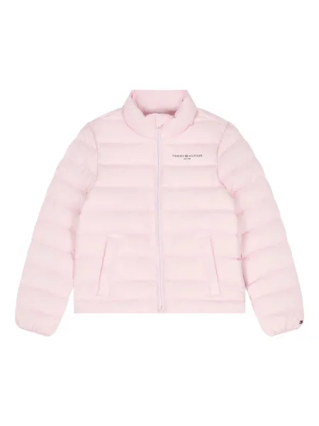Kurtka dziecięca Tommy Hilfiger różowa