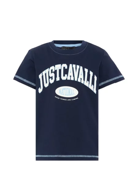 Koszulka dziecięca Just Cavalli niebieska