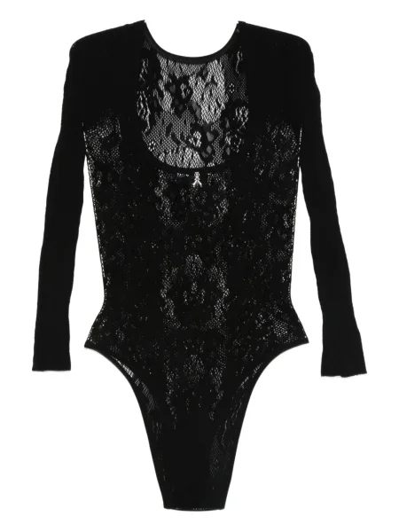 Body Patrizia Pepe din dantelă negru