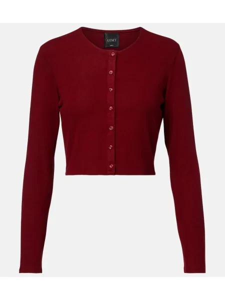 Cropp cardigan Leset din jerseu bordo