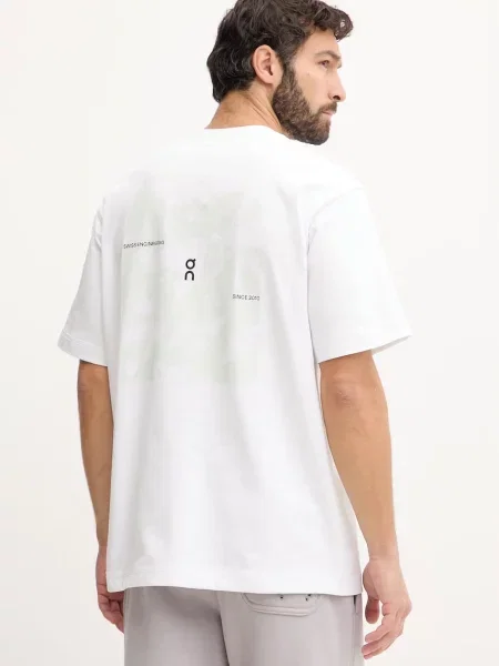 Tricou On Club Collective-T Geo White M alb