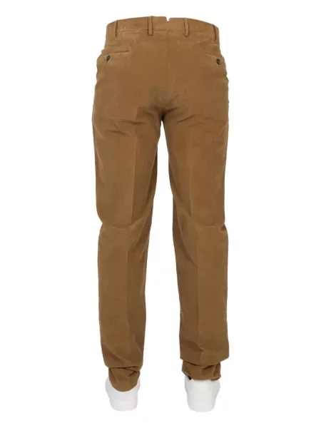 Pantaloni Pt Torino de catifea cord maro