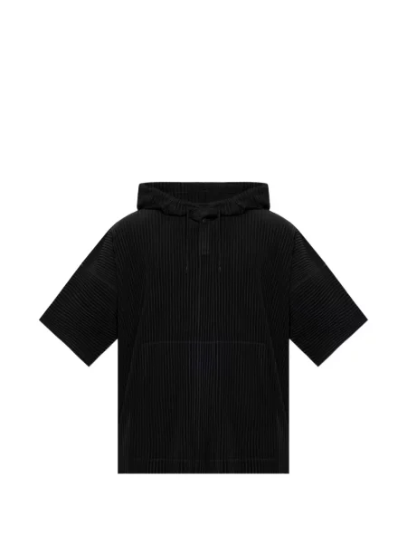 Scurt hanorac cu glugă Homme Plisse Issey Miyake negru