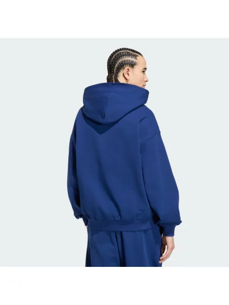 BLUZA Z KAPTUREM I MAŁYM LOGO ADIDAS KIT niebieska