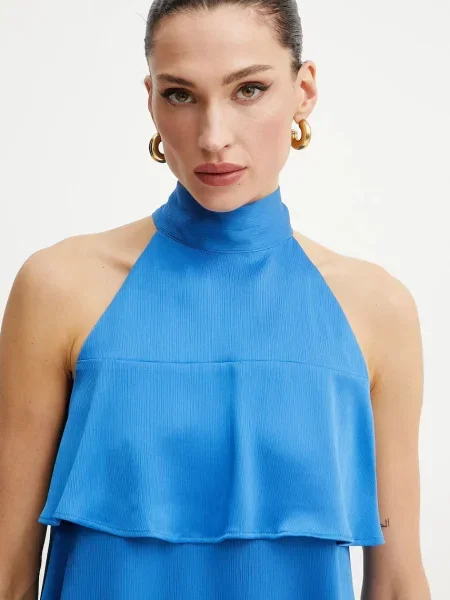 Блузка Marella Emme by Marella однотонна фіолетовий