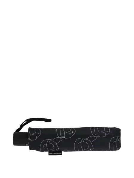 Pakibilno kišobran Karl Lagerfeld s printom crna
