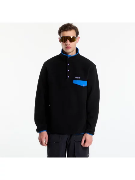 Φούτερ Patagonia M's LW Synch Snap-T P/O Black/ P6 Blue XL μαύρο