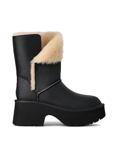 UGG bocanci de piele Esmee Leather Boot negru
