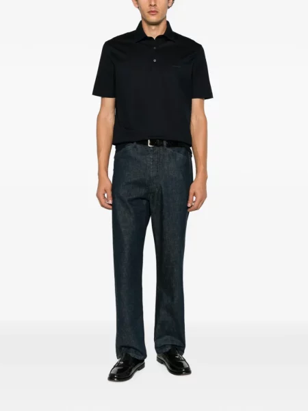 Scurt tricou polo Zegna albastru