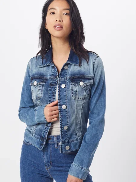 Herrlicher Prechodná bunda Joplin modrá denim