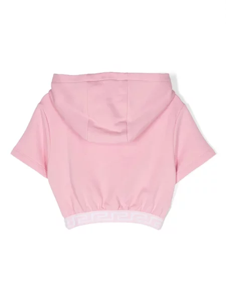 Bluza z kapturem dziecięca Versace różowa