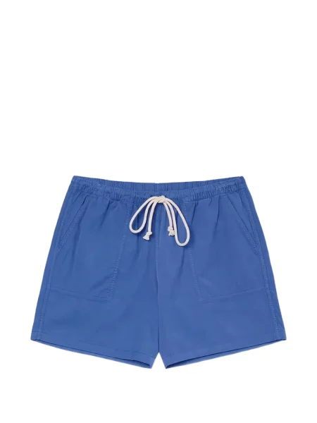 Pantaloni scurți La Paz de catifea cord cu cordon albastru