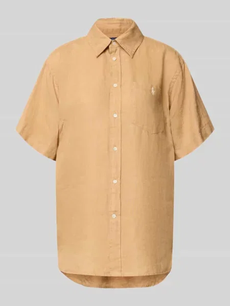 Bluzka koszulowa Oversized z czystego lnu Polo Ralph Lauren