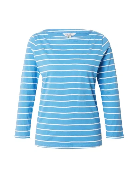 ZABAIONE Tricou azur alb