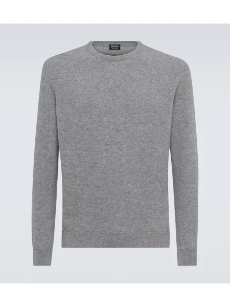 Pulover Zegna din cașmir gri